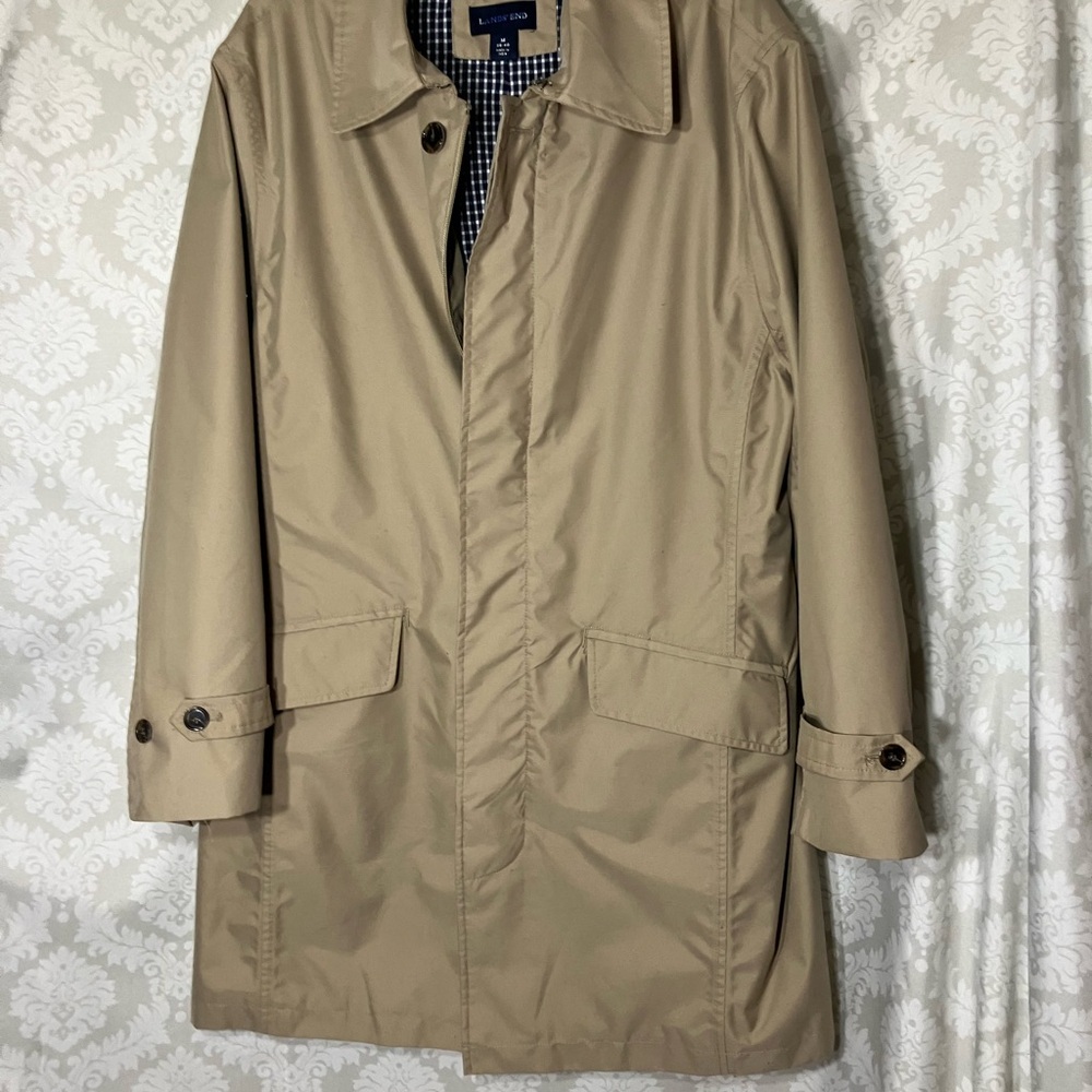 Lands' End Men's Trench Coat M - Picture 9 of 15